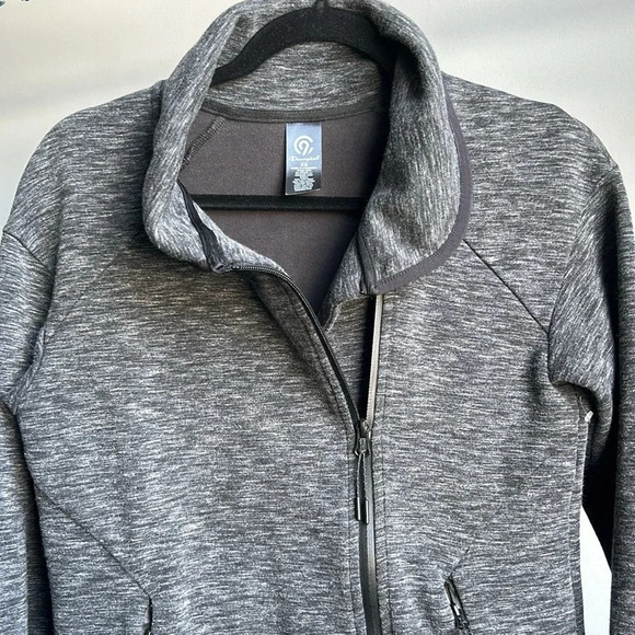Champion Zip Up Jacket Gray | Women's Zip Up Jacket | Champion | Champion Jacket - Picture 3 of 10